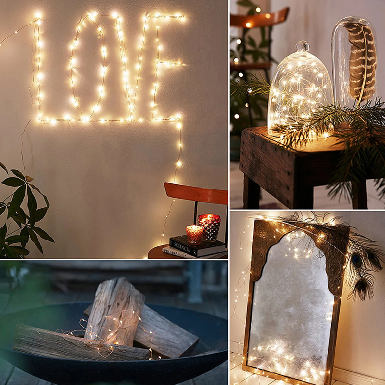 

10m Waterproof Colorful LED Light String Christmas Wedding Party Home Decor Lamp