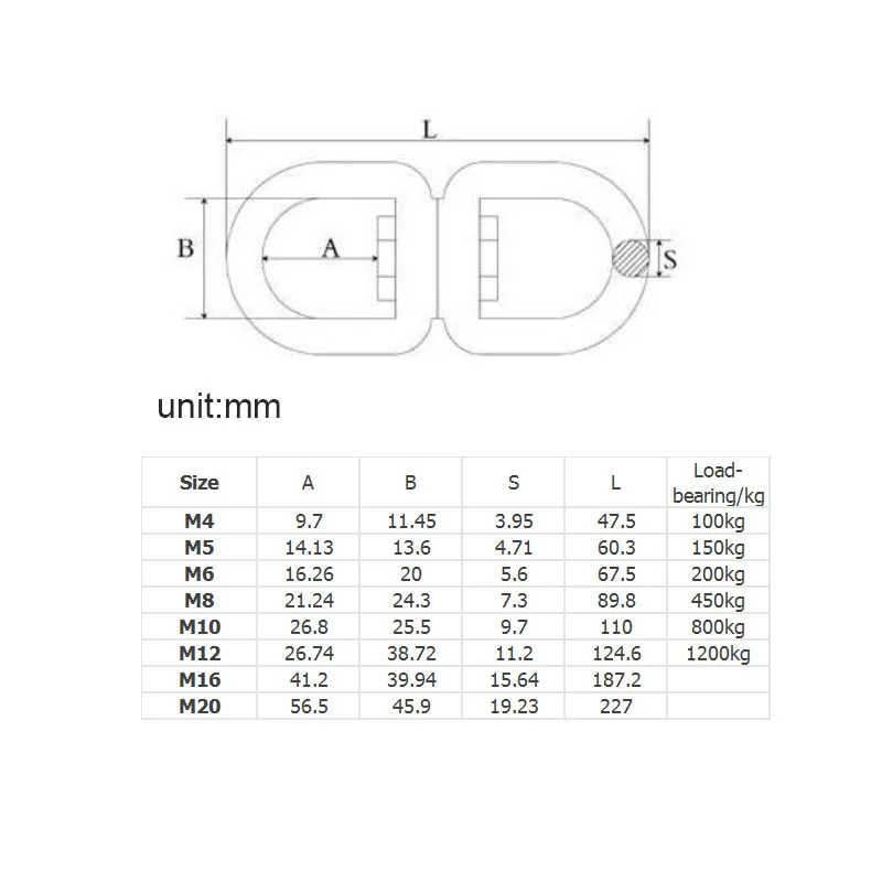 

304 Stainless Steel Carabiners Connector 360 Rotation Hook Buckles For Climbing Hiking Outdoor Activities