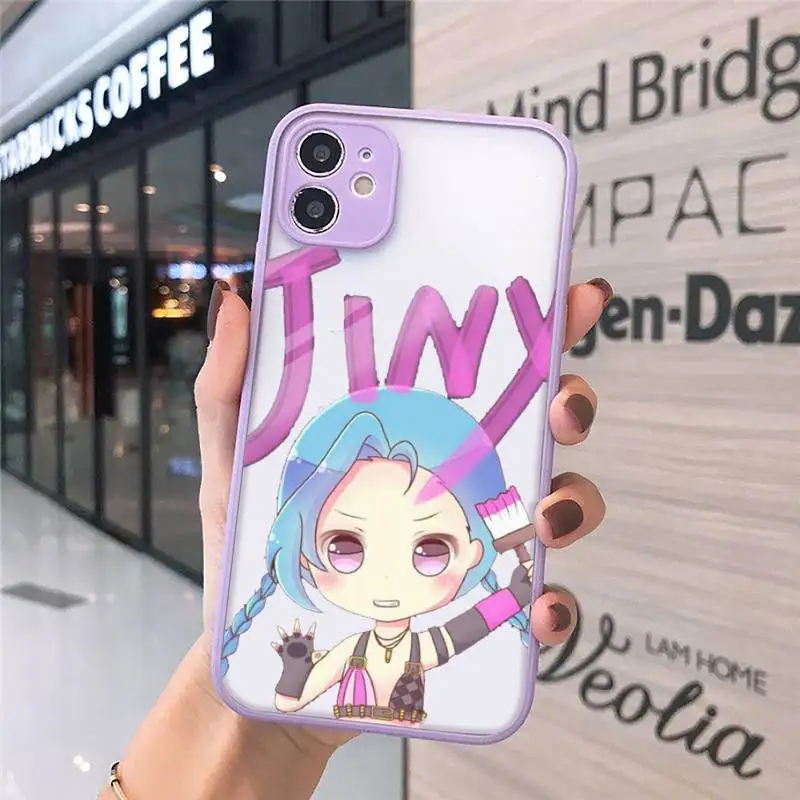 

lol League of Legends Phone Case Matte Transparent for iPhone 7 8 11 12 s mini pro X XS XR MAX Plus cover funda