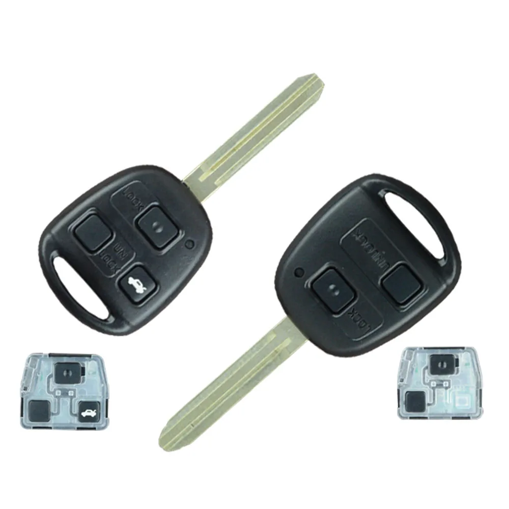 OkeyTech 433 /315/304 /314mhz 2/3 Buttons 4D67 Chip Replacement Auto Remote Key For Toyota Avensis Kluger Prado120 Tarago RAV4 | Автомобили