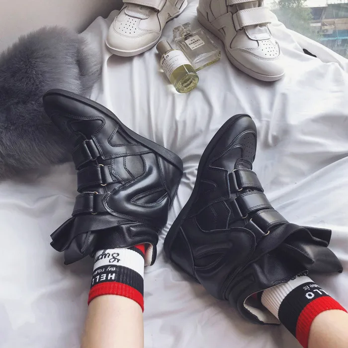 Кроссовки женские на платформе эластичная Вулканизированная тонкая дышащая