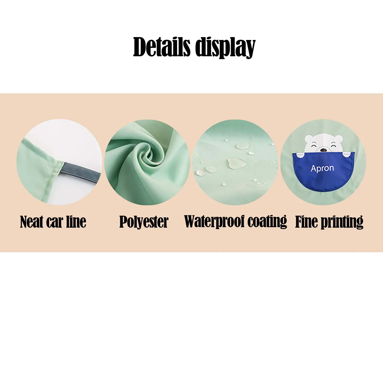 

1PC Kitchen Cleaning Apron Polyester Apron Household Waterproof Apron