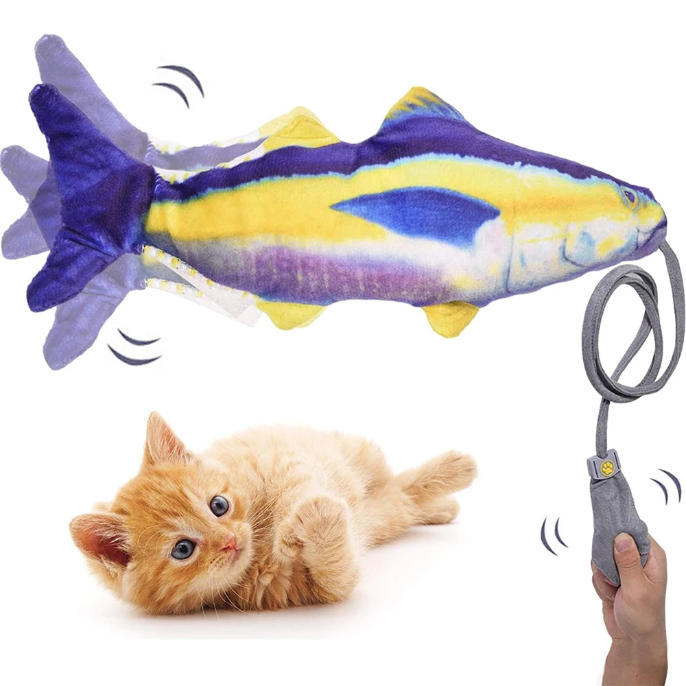 

Simulation Cat Chew Toy Interactive Plush Toy Creative Funny Cat Toy 3D Simulation Realistic Floppy Fish Stuffed Plush Toy