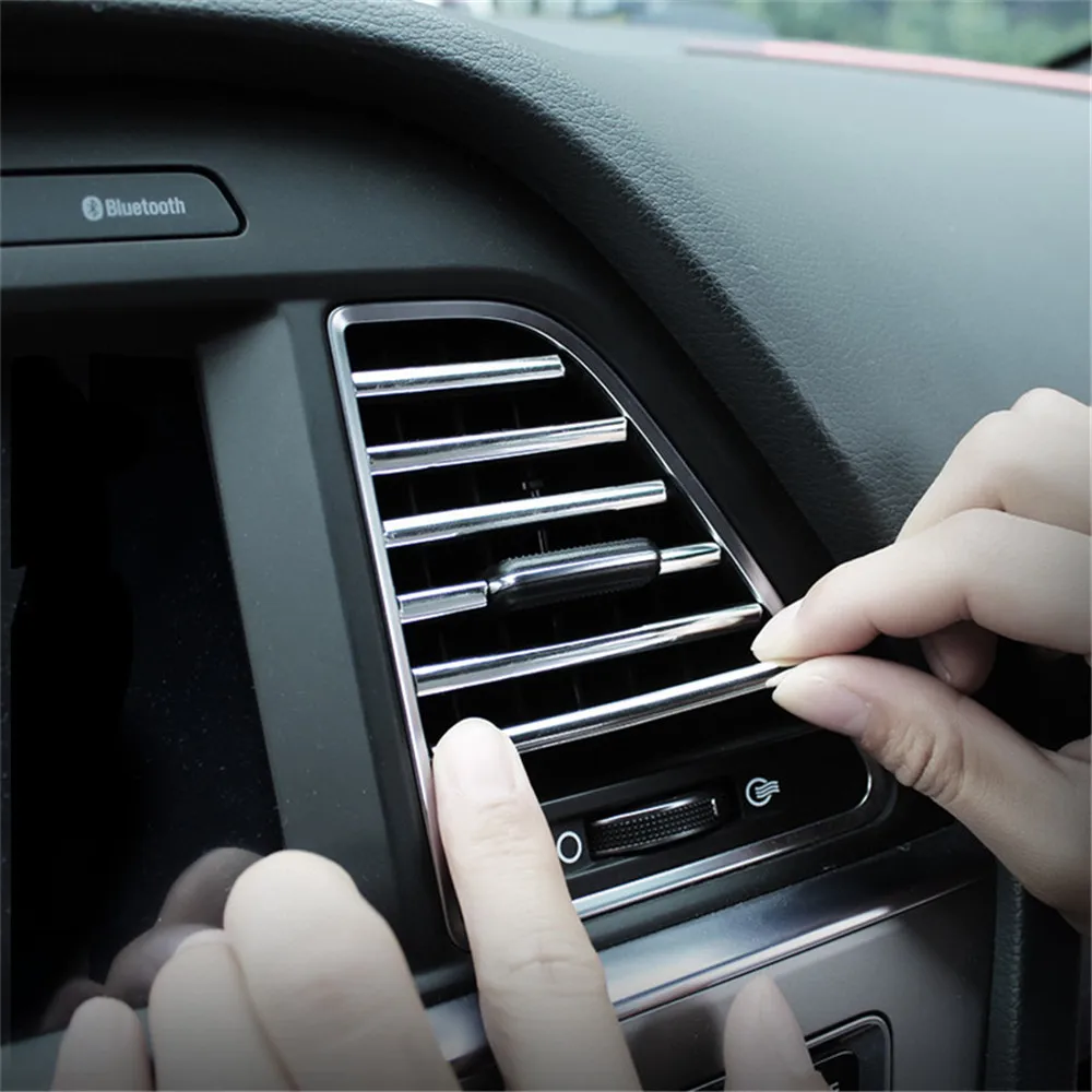 10 шт. 20 см автомобильный Стайлинг воздушный выход отделка полосы внутренняя