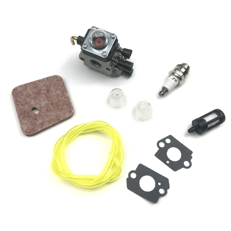 

Carburetor Air Filter Fuel Line Primer Bulb Spark Plug for FS38 FS45 FS46 FS55 54DC