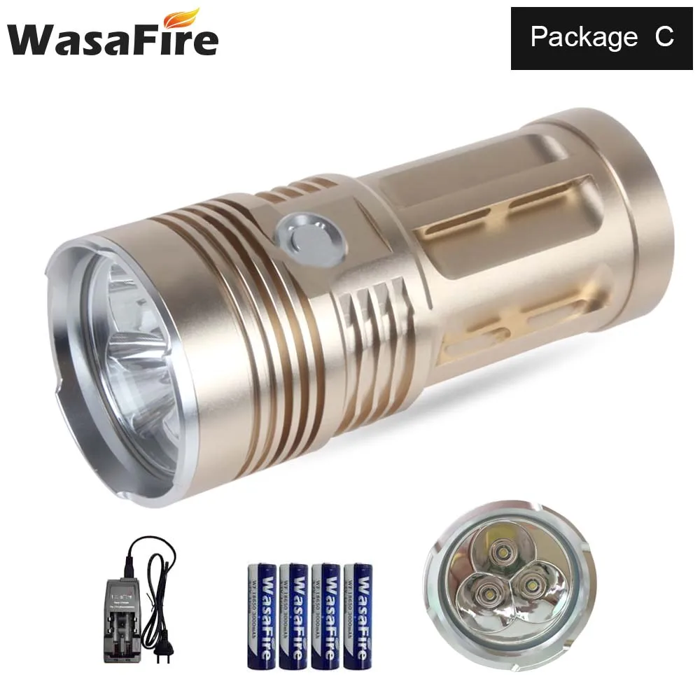 Новый ультра яркий 5000лм XM L T6 светодиодный фонарь светильник перезаряжаемый
