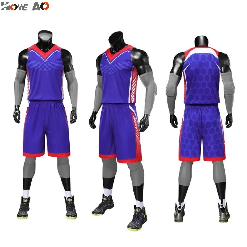 

HOWE AO Men Basketball Set Uniforms kits Sports clothes basketball jerseys college tracksuits DIY Customized Asian size