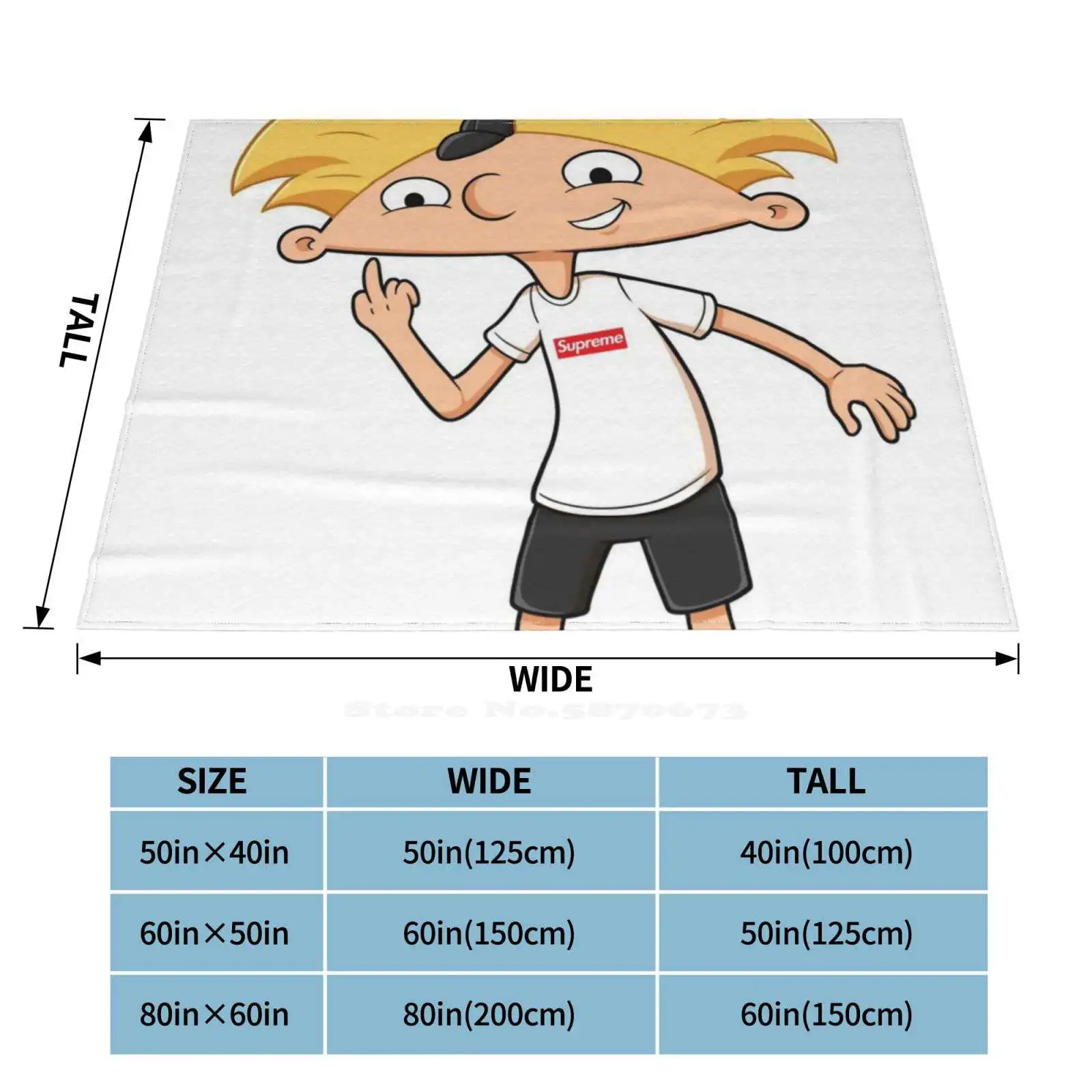 Эй Арнольд футболка новинка супермягкое теплое легкое тонкое одеяло Hey | Дом и сад