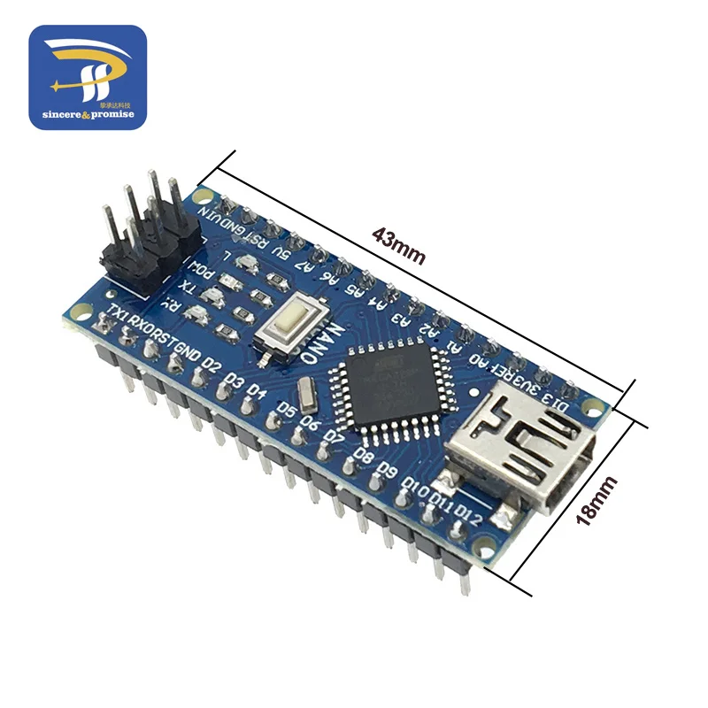 Atmega328 Мини USB Nano V3.0 ATmega328P CH340G 5 в 16 м плата микроконтроллера для Arduino 328P NANO 3,0 CH340
