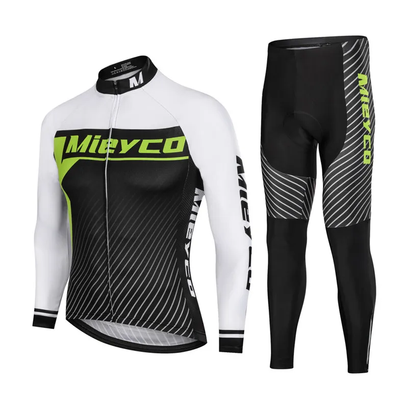 

Mieyco Long Sleeve Cycling Jersey Sets Pro Team MTB Bike Clothes Ropa Maillot Ciclismo Hombre Bib Set Breathable Quick Dry Wears