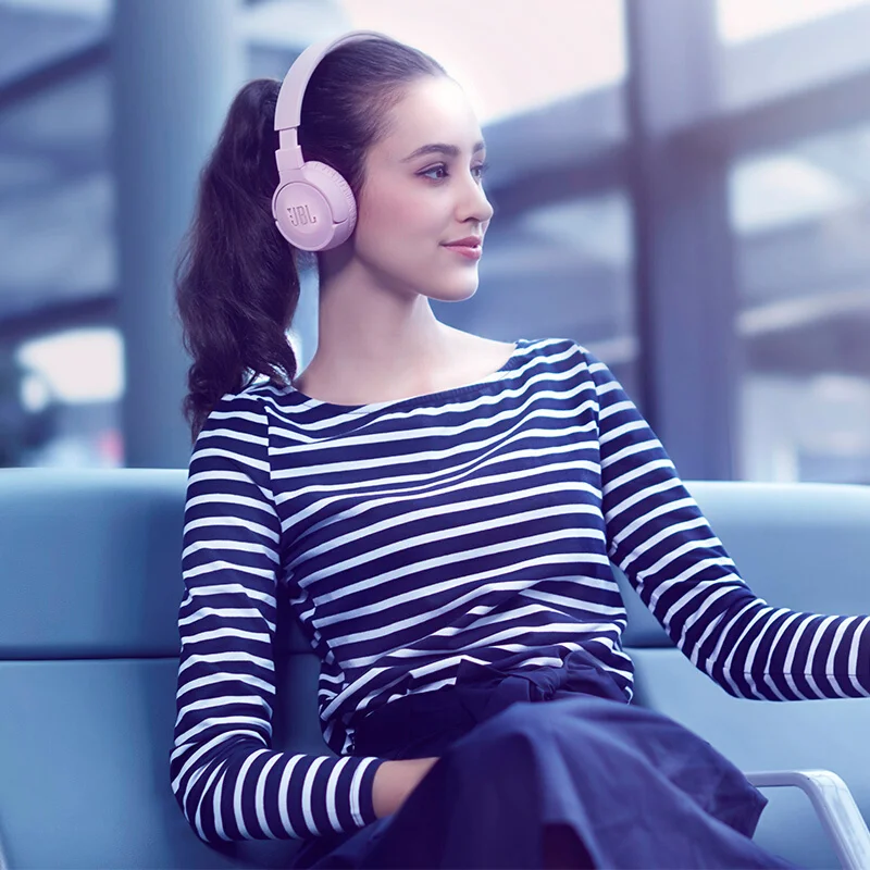 Наушники JBL T500BT с глубокими басами Спортивная игровая Bluetooth-гарнитура микрофоном