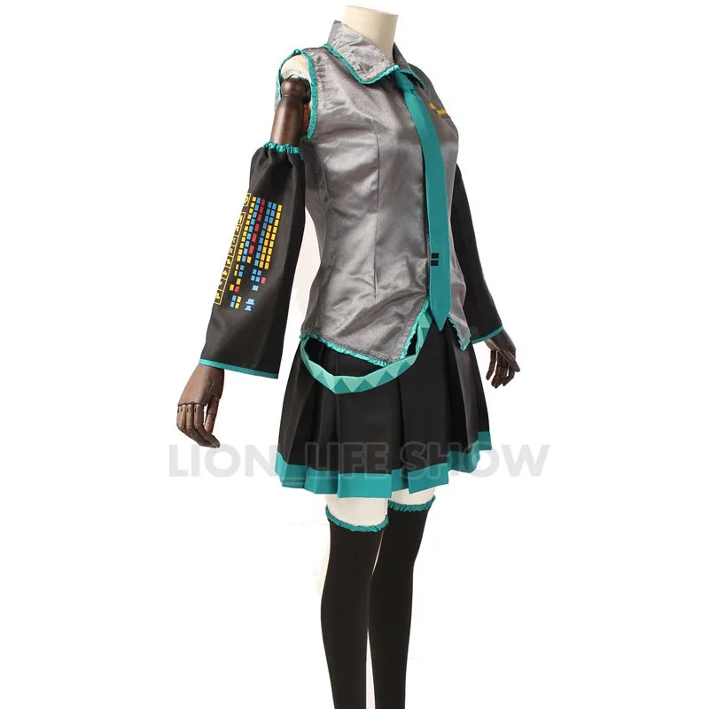 Парик для косплея Мику из аниме платье начинающих будущего косплей костюмы на