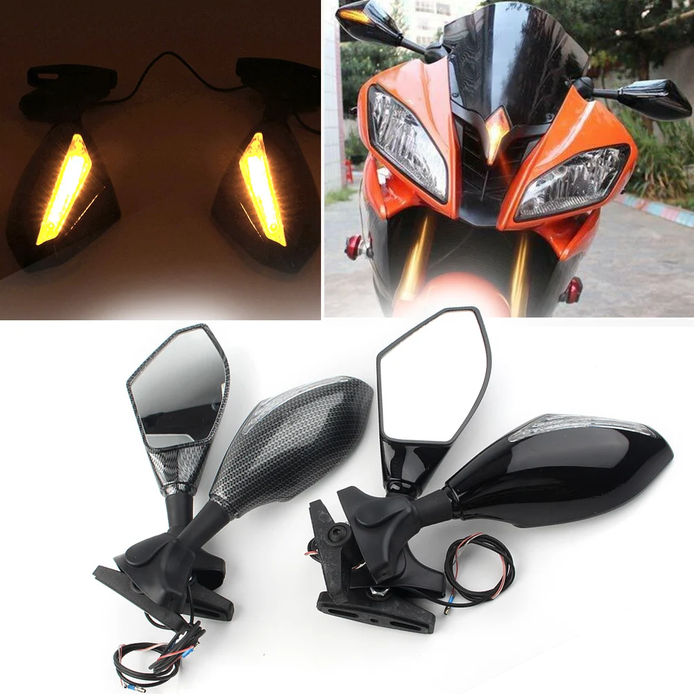 Мотоциклетные боковые зеркала заднего вида в сборе для Honda Kawasaki Triumph Suzuki Yamaha YZF R6 R6S