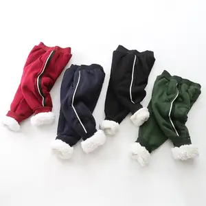 Зимние теплые брюки для маленьких мальчиков, детские длинные брюки, детские повседневные хлопковые брюки, верхняя одежда для мальчиков, детская одежда, флисовые брюки, штаны