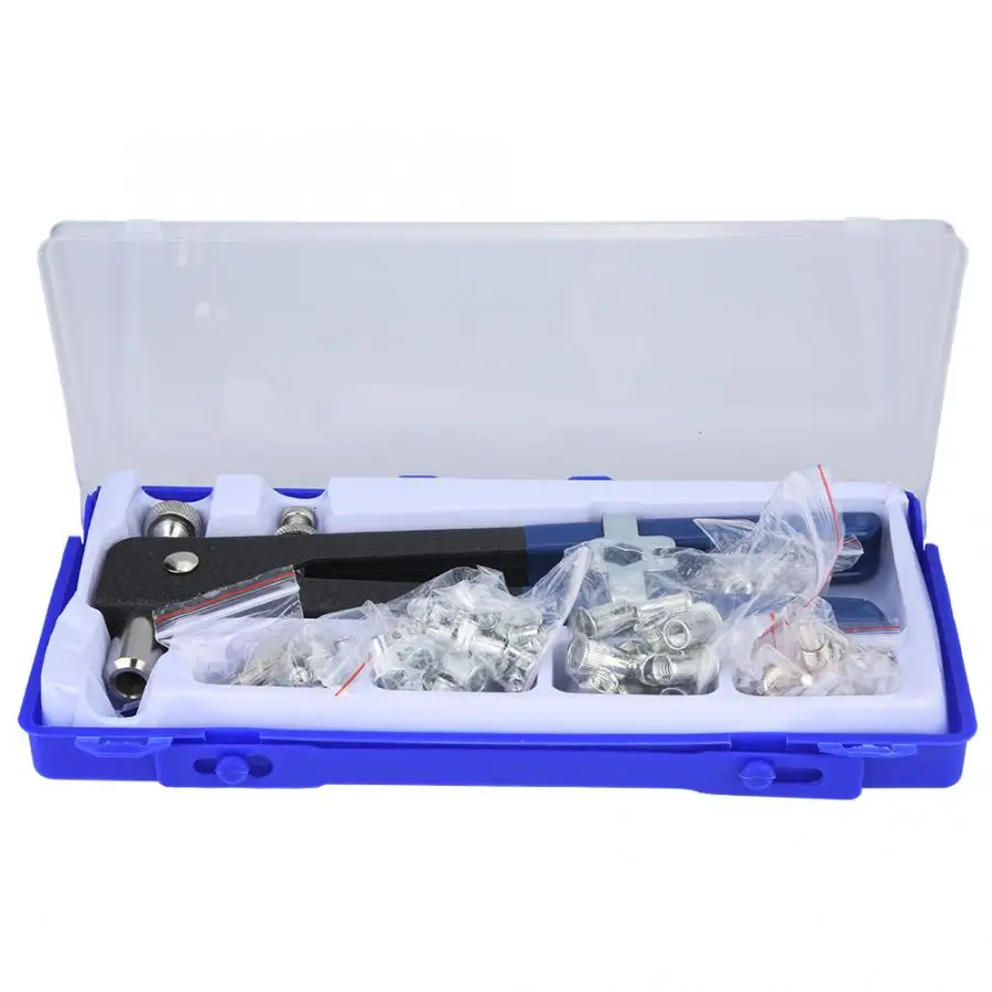 Набор ручных клепальных инструментов с автоматической заклепкой M3-M8 заклепками