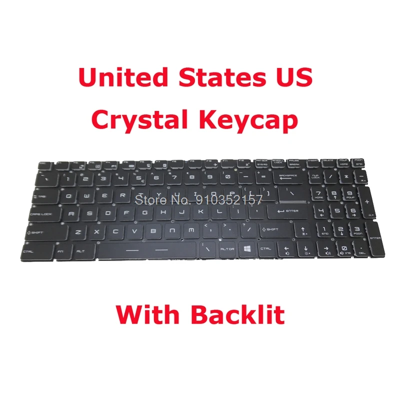 С украшением в виде кристаллов клавиатура для MSI GE62 2QC 2QD 2QE 2QF 2QL 6QC 6QD 6QE 6QL 7RD 7RE GE62MVR 7RG