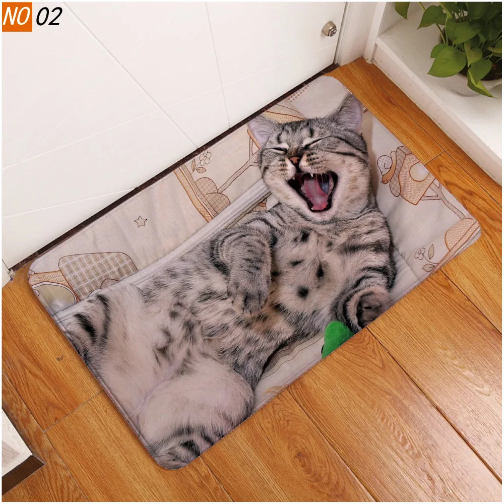 Противоскользящий коврик OIMG для ванной комнаты напольный с 3D принтом