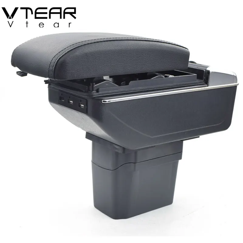 Vtear для Chevrolet Cruze подлокотник коробка вращающийся центральной консоли держатель