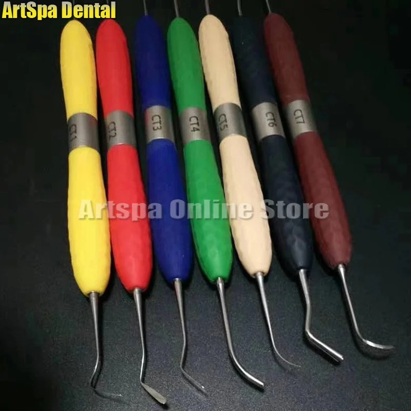 

Dental resin filler Aesthetic restoration kit LM Resin knife Plastic dresser with silicone handle