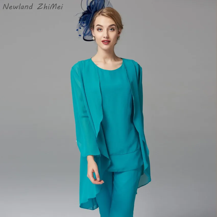 Винтажное длинное платье для матери невесты 2020 года с курткой удобные шифоновые