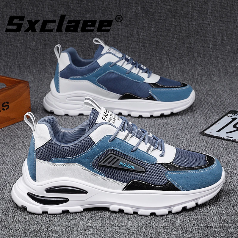 Sxclaee Fashion Casual Men's Shoes Rubber Outsole Cushioning To Help Bombs Breathable and Lightweight for Spring and Autumn 2021