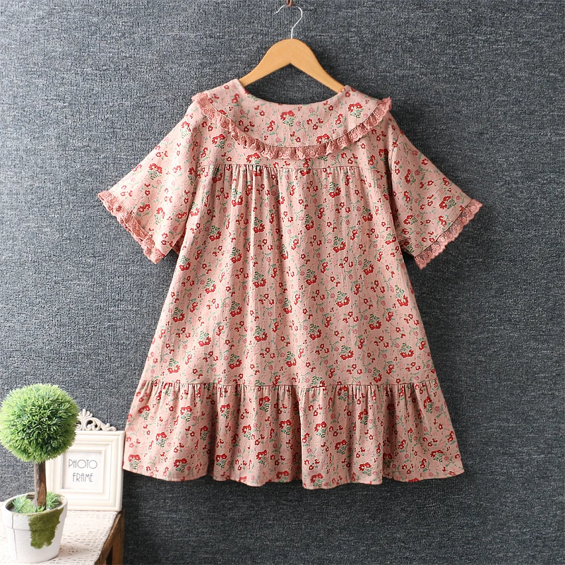 

Summer New Sweet Floral Top Women Short Sleeve Casual Single Breasted Shirt Female 1618