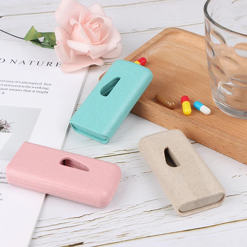 1 шт медицина таблетки держатель нож для разрезания таблеток сплиттер чехол Мини