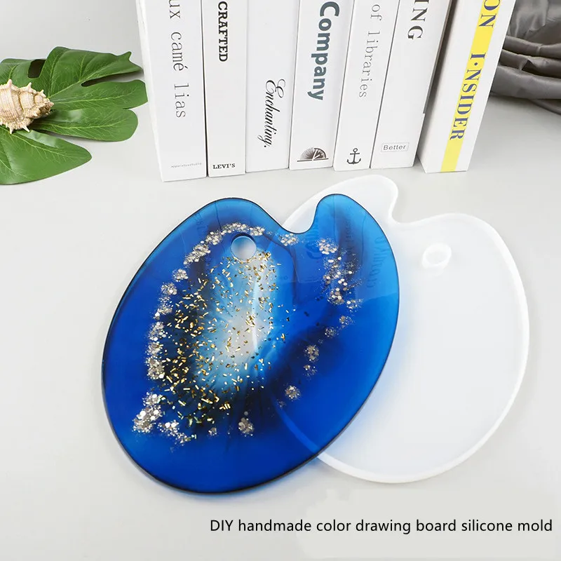 

Color palette Feather Storage Box Silicone Mould DIY Resin Decorative Craft Jewelry Making Mold Epoxy Resin Molds