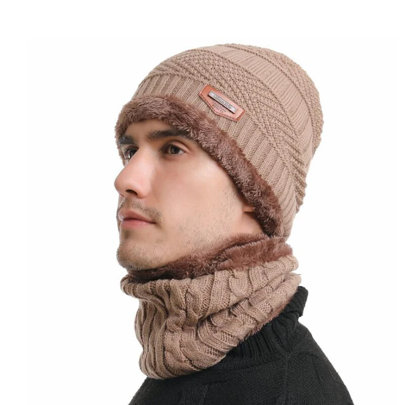 Теплая зимняя шапка для шеи теплые зимние шапочки мужчин и женщин шерстяной шарф