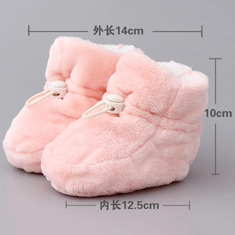 

Newborn socking First Walkers Toddler Winter sock baby Crib Shoes Flannel Velvet Foot sock warm YBC002