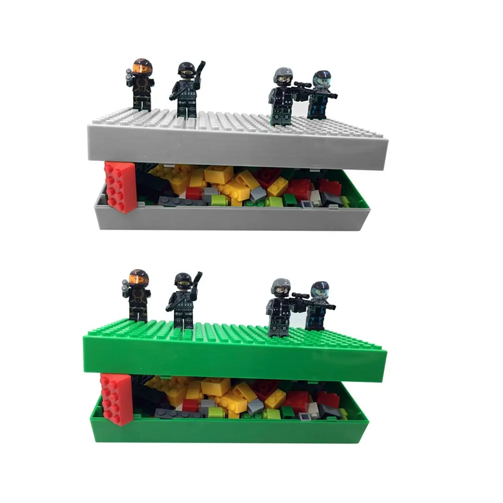 Самодельные строительные блоки коробка для хранения многофункциональные