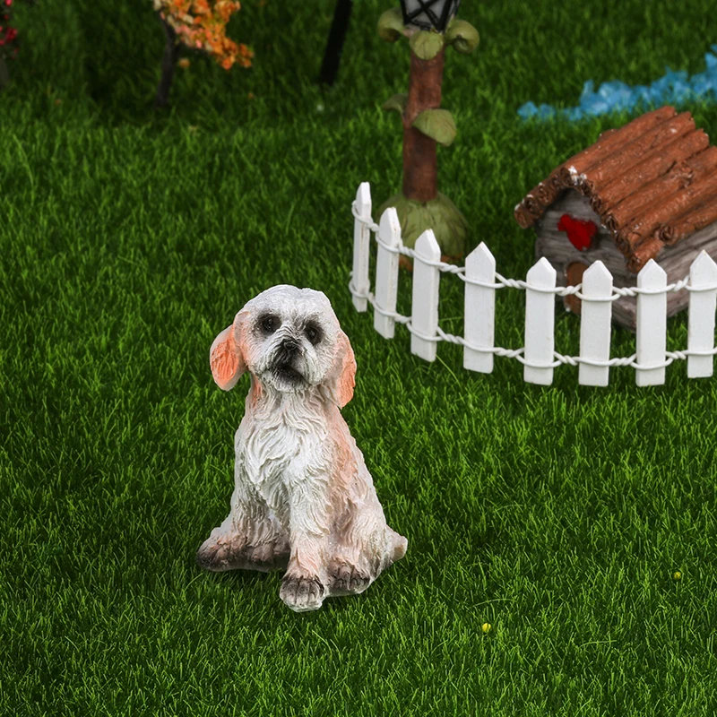 С рисунком пуделя для женщин в виде милой собачки миниатюрные фигурки Феи Мини