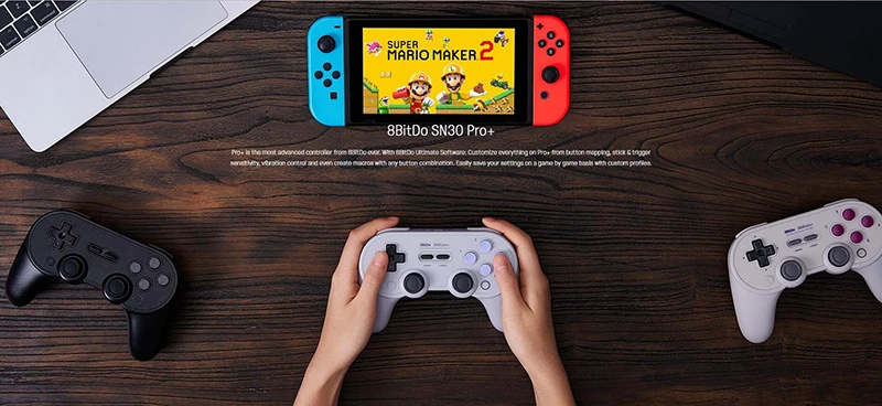 WUIYBN 8Bitdo Sn30 Pro+ геймпад беспроводной джойстик Bluetooth игровой контроллер для nintendo Switch PC macOS Android