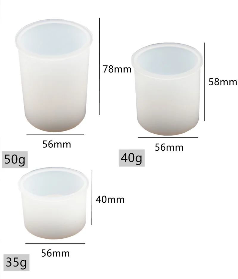 

Cylinder Silicone Candle Mould Aromatherapy Candle Mould DIY Handmade Candle Material Epoxy Resin Mold Candle Making Supplies