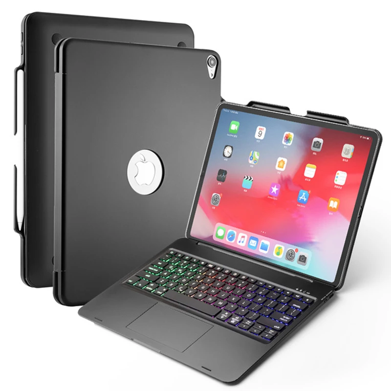 Чехол для планшета iPad Pro 12 9 дюйма 2018 с клавиатурой тачпадом автоматическое