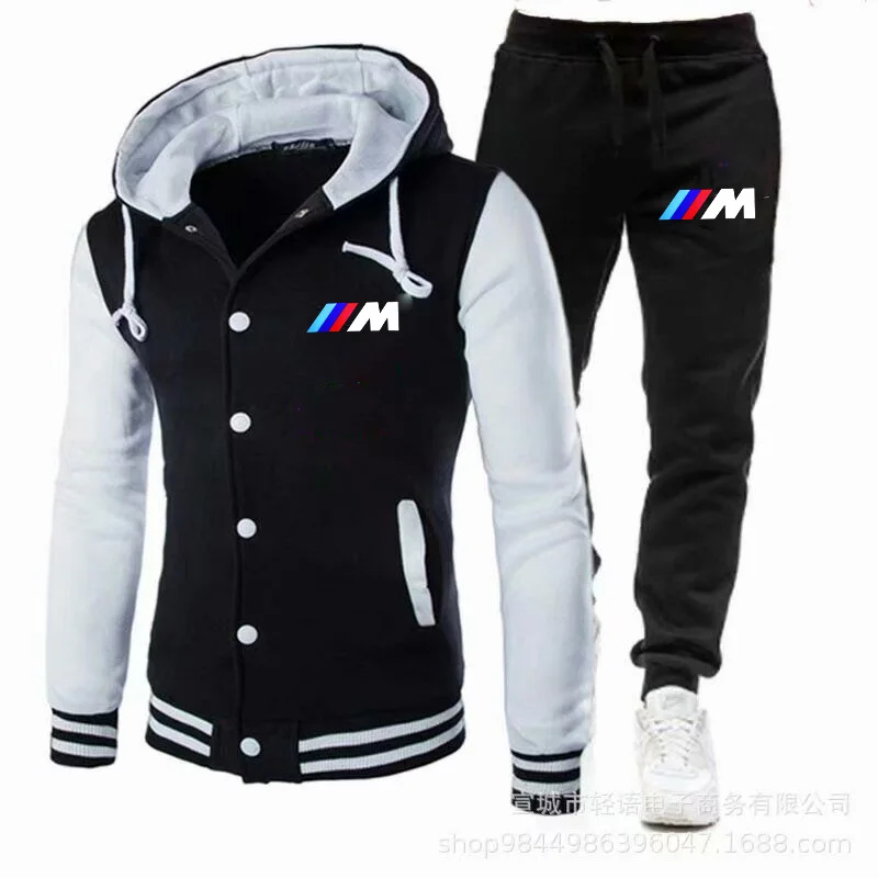 

Brand Men Tracksuit 2 Pieces Men's Winter Jacket Casual Zipper Jackets Sportswear+Pants Sweatshirt Sports Suit Men Sets Clothing