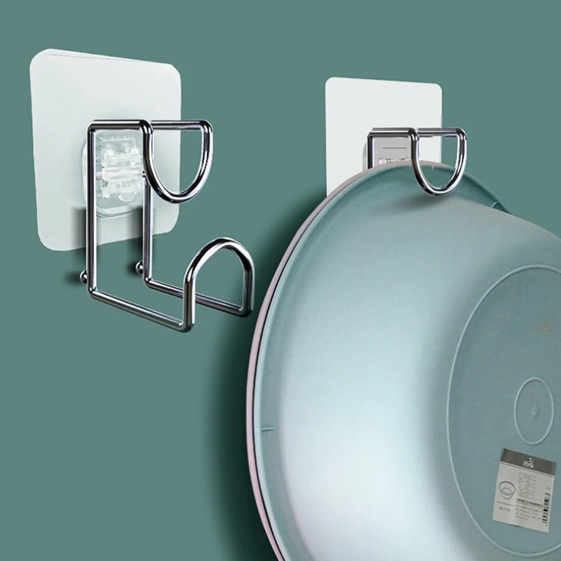 

Stainless Steel Washstand Kitchen Wall Hanging Rack Hanging Hook Storage Rack