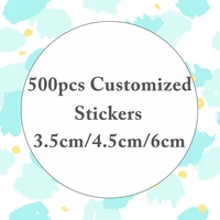 500pcs custom sticker and customized logos wedding birthdays baptism stickers design your own personalize stickers