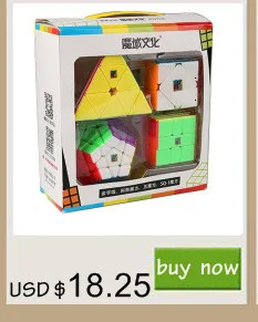 Qiyi, набор из 4 кубиков, магический нео-куб, набор включает 2x2 3x3x3 4x4x4 5x5x5, безлипкий кубик для тренировки мозга, детские игрушки