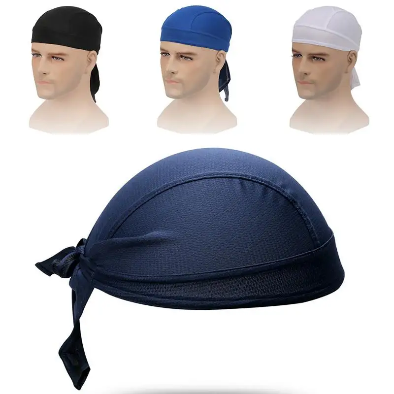 Модный шарф Du Rag головной убор Rap байкерские банданы уличная спортивная шапка для