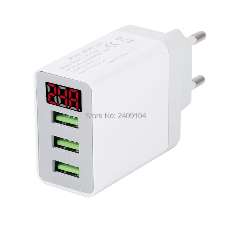 Сетевое зарядное устройство с 3 USB портами 5 В 200 А|Зарядные устройства для