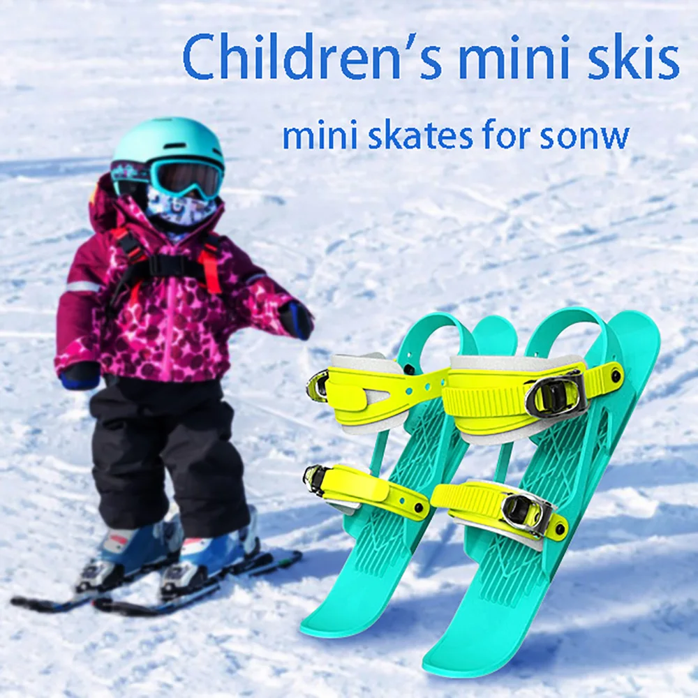 Children's snow shoes Mini Ski Skates Adjustable straps Skiboard Suitable for children from 3 to 17 years old Cool colorful | Спорт и