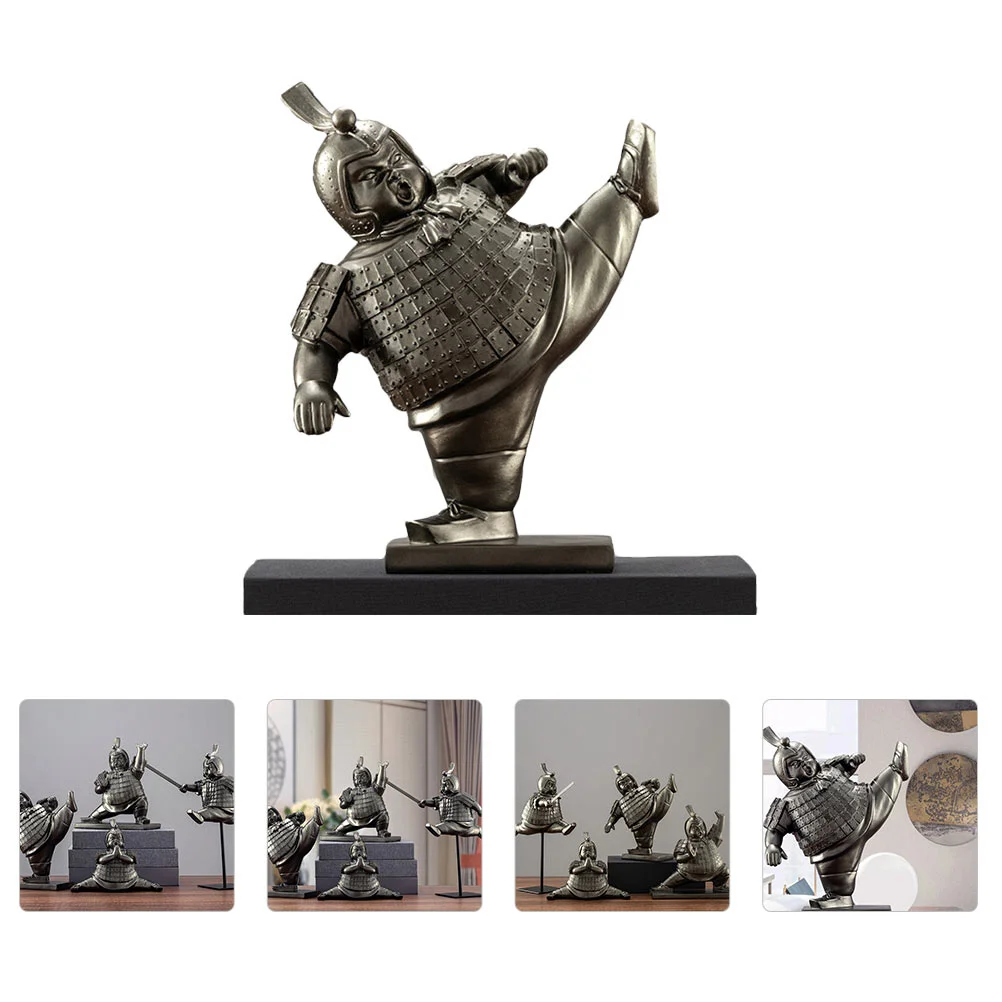 

1 Pc Terracotta Warriors Figurine Statue Decor Sculpture Adornment Desktop Decor