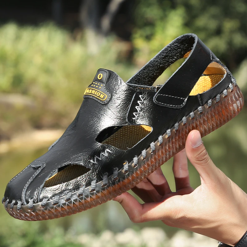 

Men Sandal Shoes Sandals Men Leather Mens Platform Beach Slippers Men's Flip Flops Male Sandal Sandalias Playa Hombre
