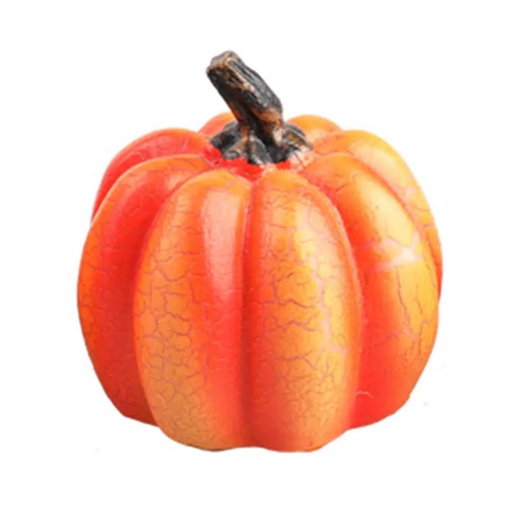 

Halloween Dress Up Props Desktop Ornaments Led Luminous Environmental Protection Resin Small Pumpkin Lantern