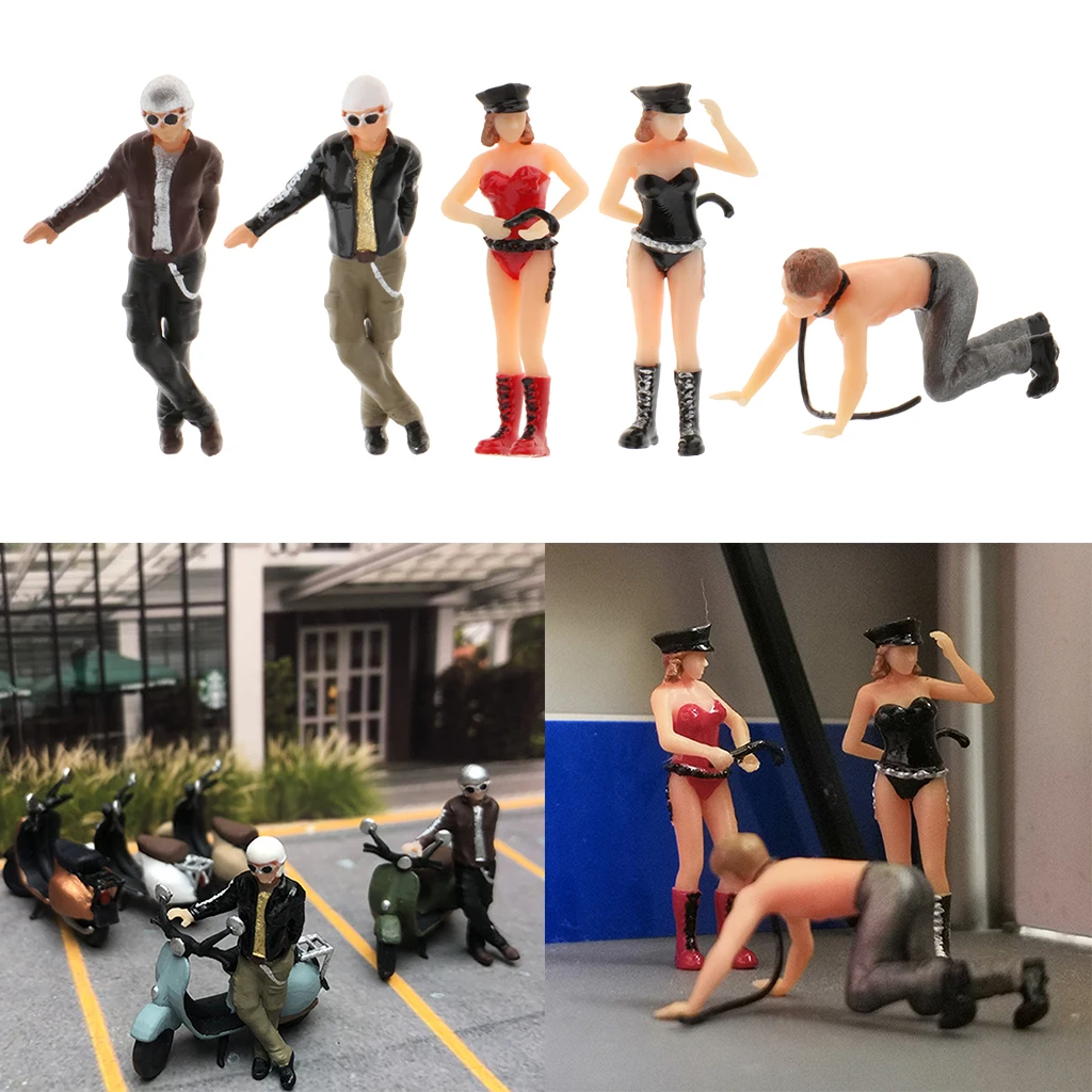 

1/64 Mini Painted Model Tiny People Figures Dolls Architecture Decor S Scale