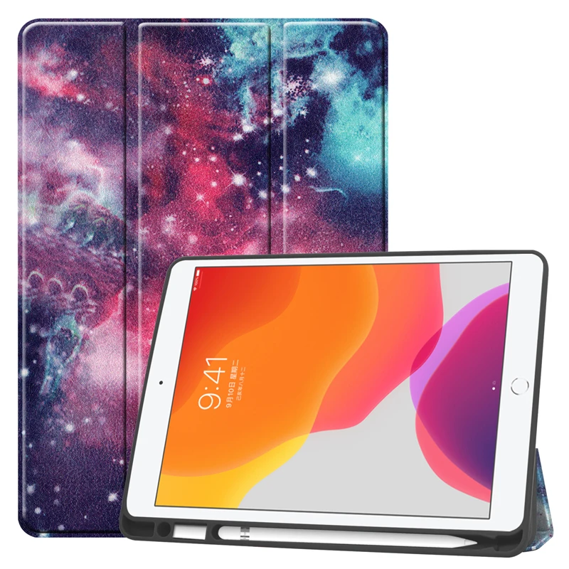 Ударопрочный чехол для iPad 10 2 дюймов с милым принтом 8 2020 защита подставки