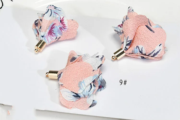 Новые шифоновые Цветочные Подвески DIY Материал сумка аксессуары ручной работы