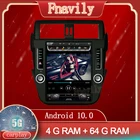 Автомобильное радио Fnavily Android 10 для Toyota Prado Land Cruiser, мультимедийный плеер, GPS, вертикальный экран, в стиле Tesla 12,1 дюйма