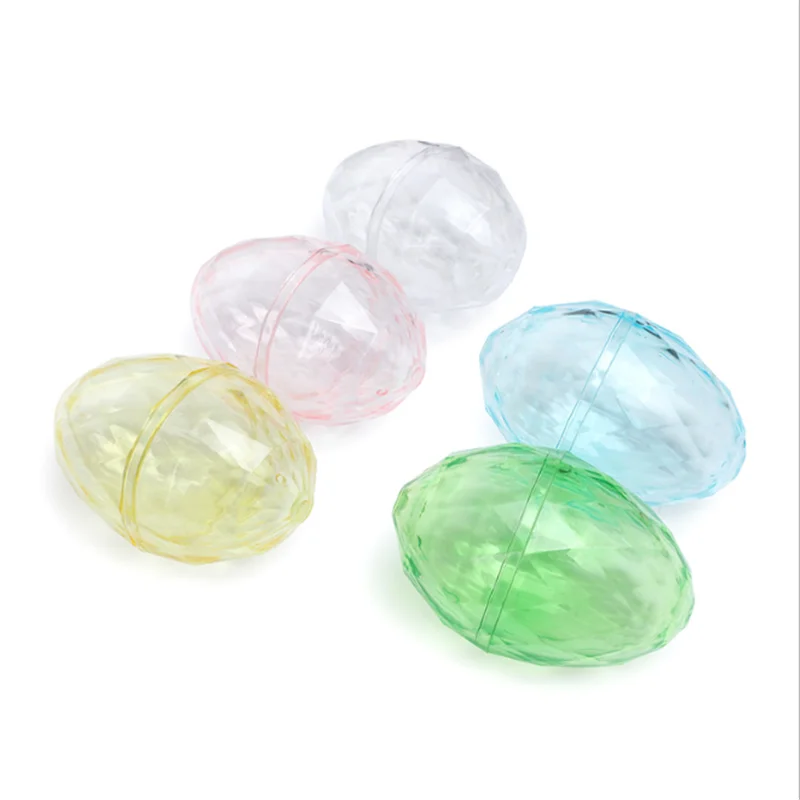 

6pc Cute Transparent Candy Box DIY Children's Snack Storage Packaging Box Wedding Accessories Packaging Happy Birthday Pink.75z